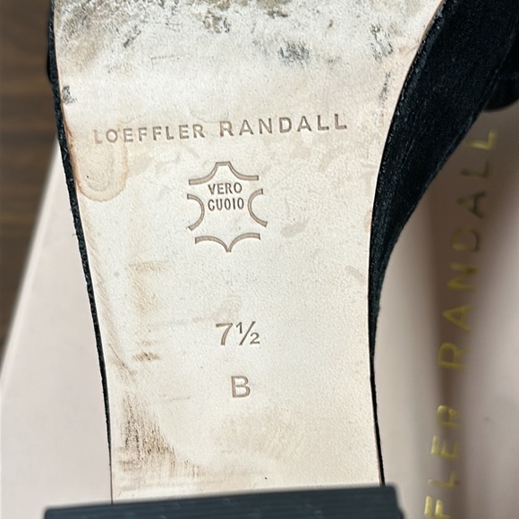 Loeffler Randall Fae Platform Sandal in Black Velvet - Picture 11 of 14